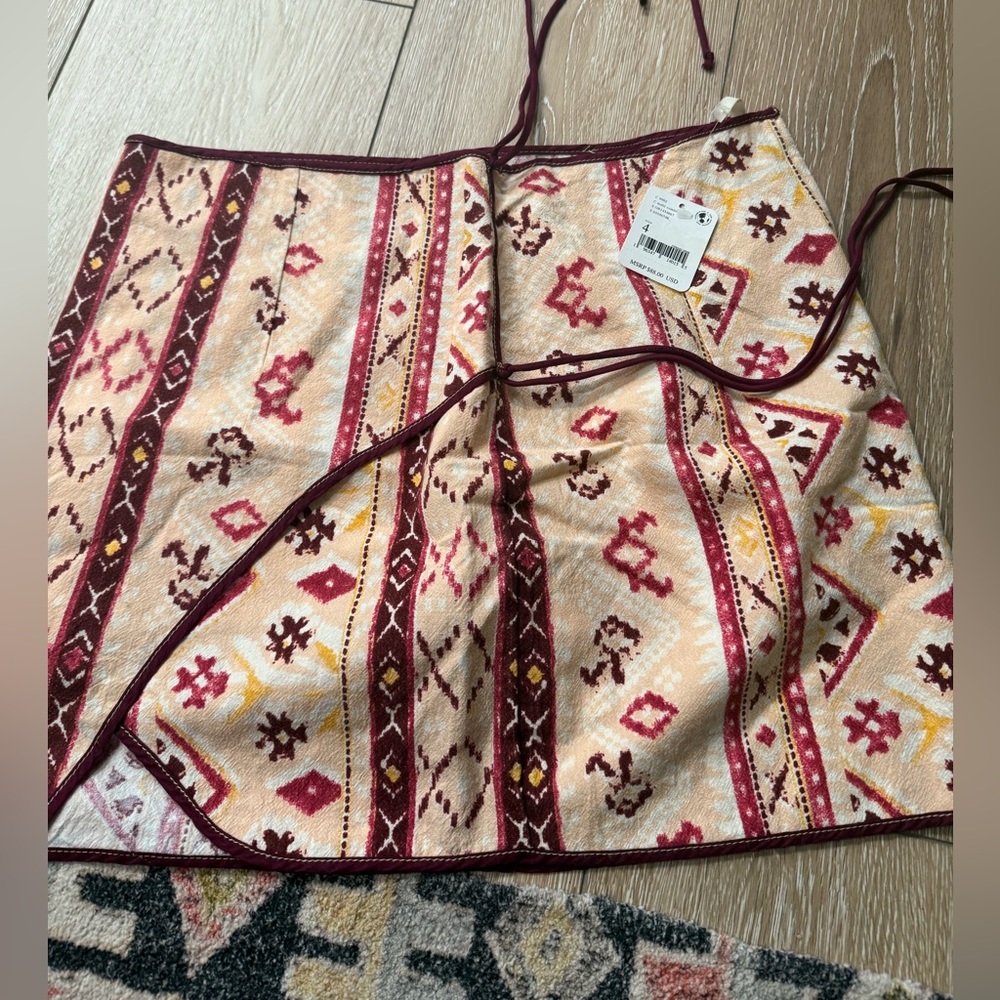 Free People Multicolor Patterned Mini Skirt - Picture 1 of 3
